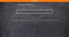 Desktop Screenshot of laur-veranstaltungen.de